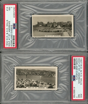 1927 and 1932 W.D. & H.O. Wills "Homeland Events" High Grade Complete Sets Pair (2 Different) – Featuring Bobby Jones, Primo Carnera and Tennis at Wimbledon
